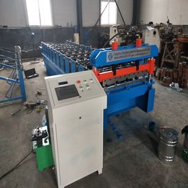 High Speed Roofing Sheet Roll Forming Machine , 380V aluminium sheet rolling machine