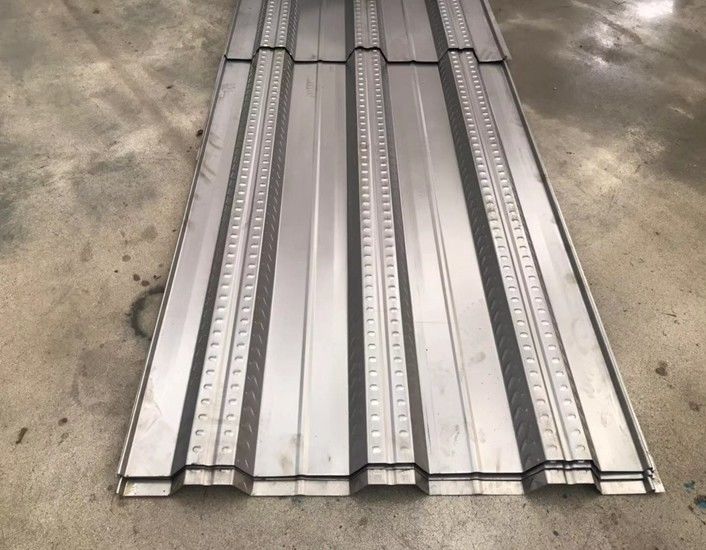 Galvanized Steel Floor Deck Forming Machine Plc Controlled 18-20 Roller Stations